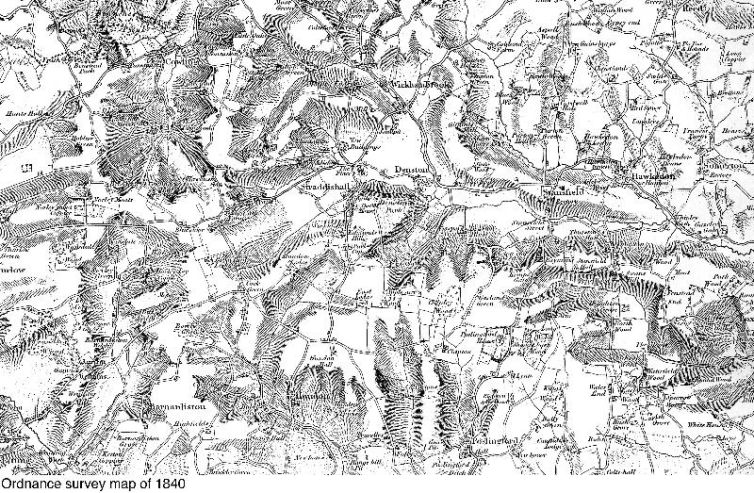 Ordnance Survey map of 1840