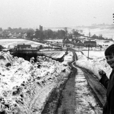 A view from Pinhoe Hill in the snow